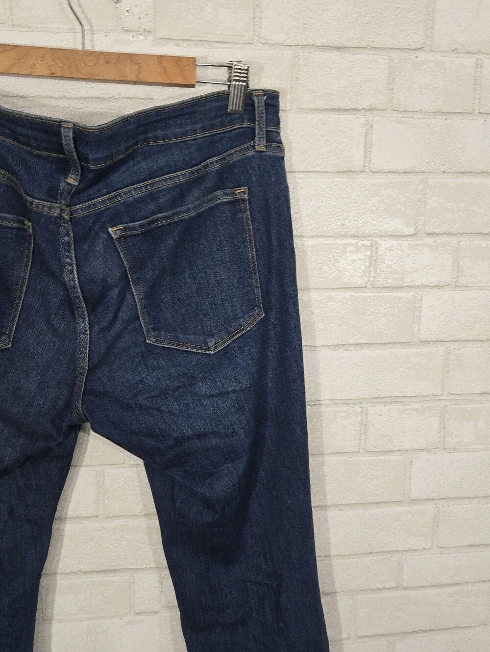 Old Navy mid-rise power slim straight jeans